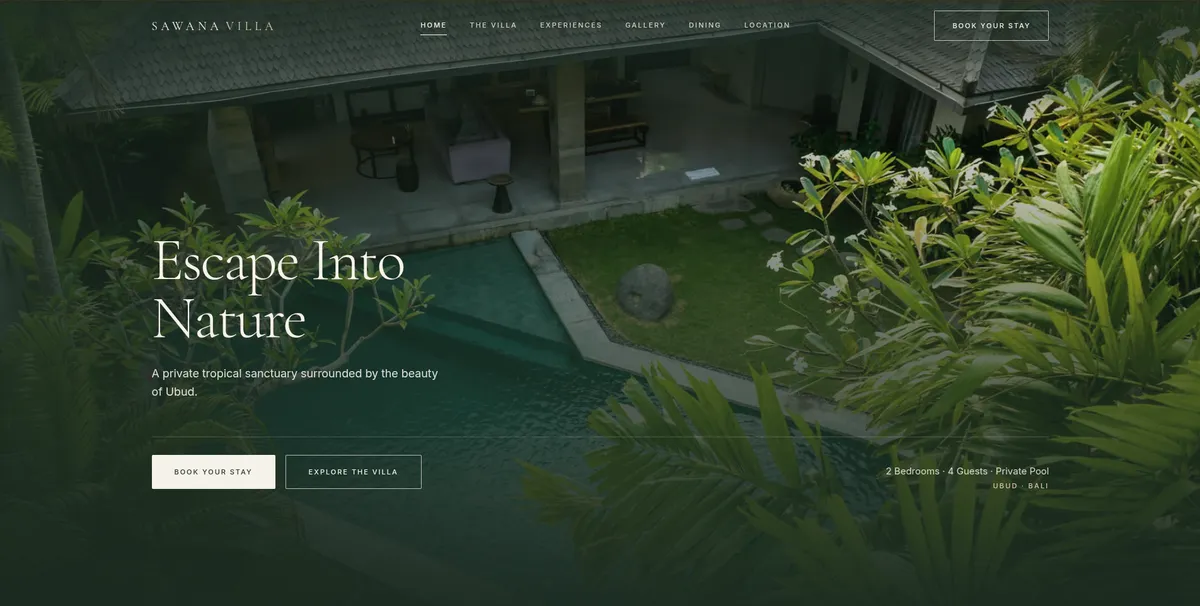Sawarna Villa preview